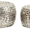 KARE Design Salontafel Pebbles Deluxe Zilver (2-delig)