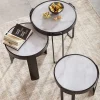 KARE Design Salontafel Perelli Black (Set Van 3)