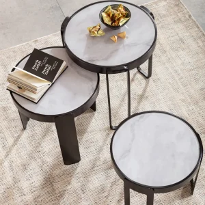 KARE Design Salontafel Perelli Black (Set Van 3)