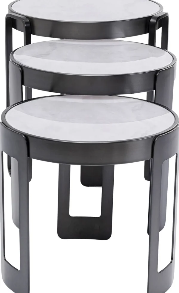 KARE Design Salontafel Perelli Black (Set Van 3)
