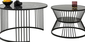 KARE Design Salontafel Roma Black (Set Van 2)