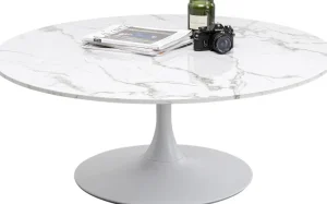 KARE Design Salontafel Shickeria Marble White 110cm