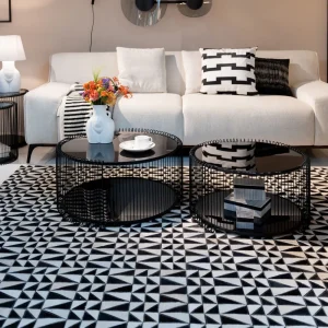 KARE Design Salontafel Wire Double Black Set Van 2