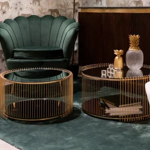 KARE Design Salontafel Wire Double Brass (2/set)