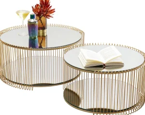 KARE Design Salontafel Wire Double Brass (2/set)