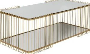 KARE Design Salontafel Wire Double Brass 120x60cm