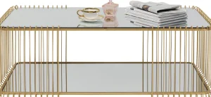 KARE Design Salontafel Wire Double Brass 120x60cm