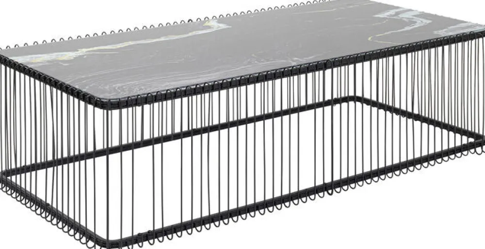 salontafel_wire_glass_marble_black_xcm_0.webp KARE Design Salontafel Wire Glass Marble Black 145x70cm