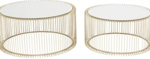 KARE Design Salontafel Wire Messing (2-delig)