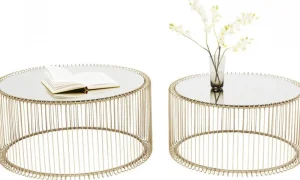 KARE Design Salontafel Wire Messing (2-delig)