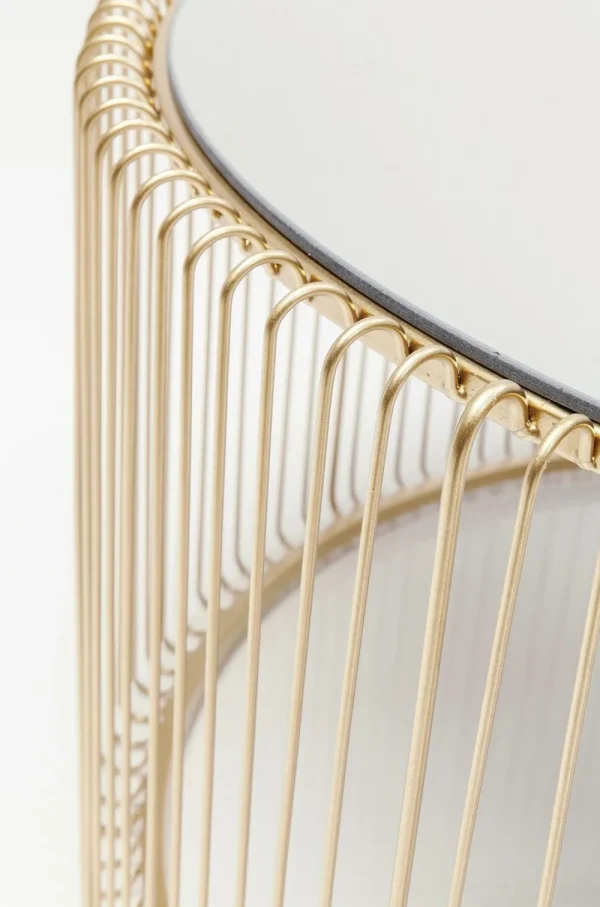 KARE Design Salontafel Wire Uno Messing Ø80cm