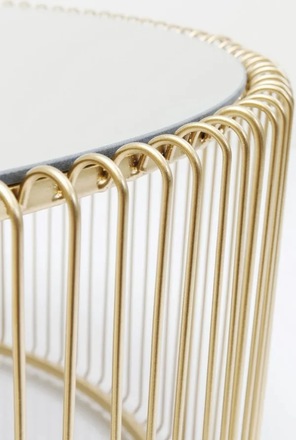 KARE Design Salontafel Wire Uno Messing Ø80cm