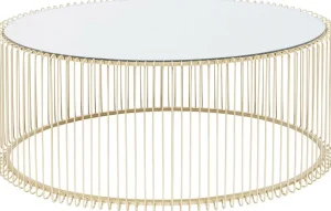 KARE Design Salontafel Wire Uno Messing 60x90cm