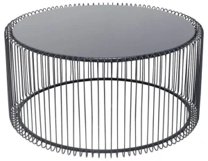 KARE Design Salontafel Wire Uno Zwart Ø80cm
