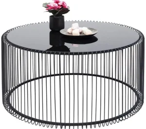 KARE Design Salontafel Wire Uno Zwart Ø80cm