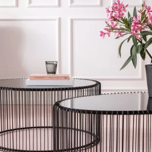 KARE Design Salontafel Wire Uno Zwart 60x90cm