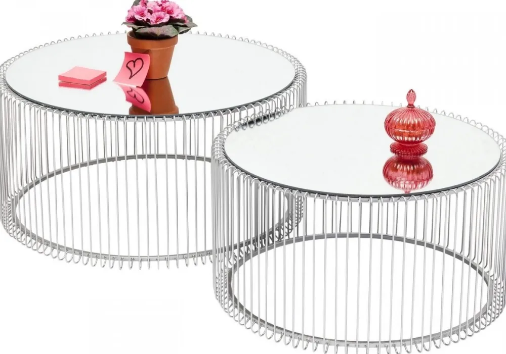 salontafel_wire_zilver_delig_1.webp KARE Design Salontafel Wire Zilver (2-delig)