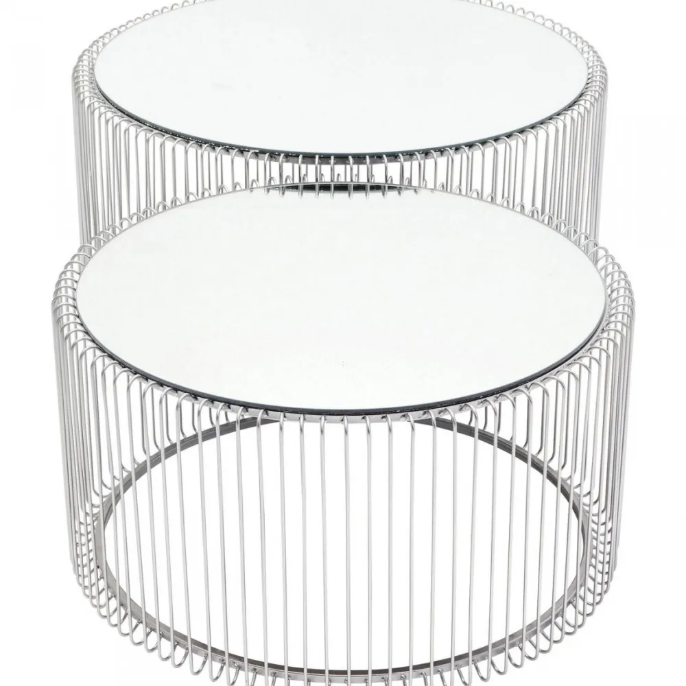 salontafel_wire_zilver_delig_2.webp KARE Design Salontafel Wire Zilver (2-delig)