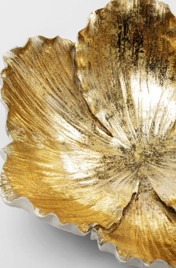 KARE Design Schaal Flower Bloom Creme Goud Ø25