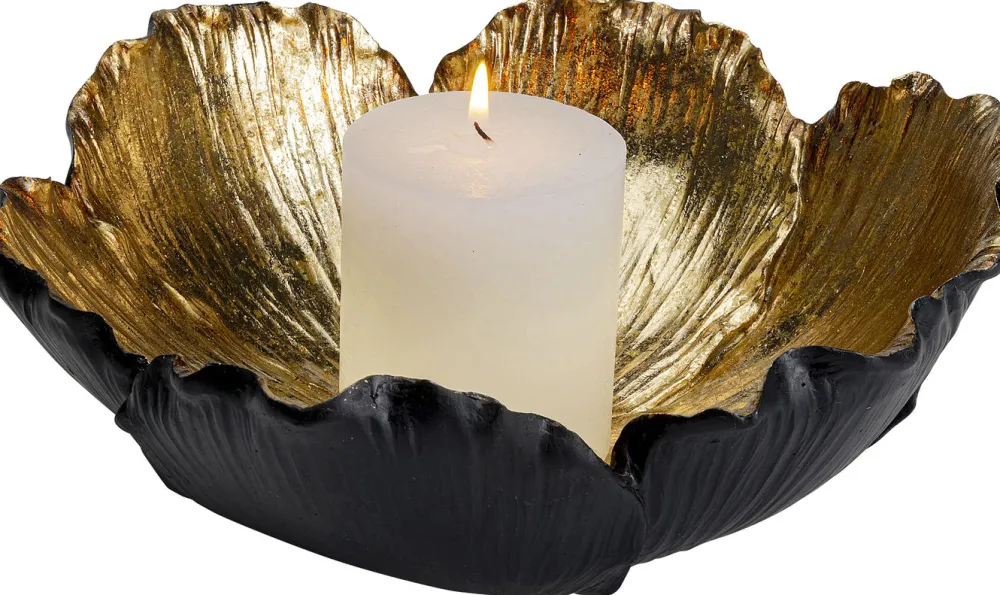 schaal_flower_bloom_zwart_goud__0-1.webp KARE Design Schaal Flower Bloom Zwart Goud Ø25