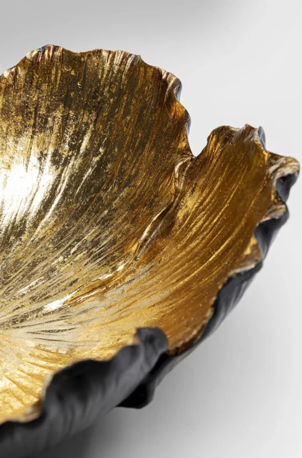 KARE Design Schaal Flower Bloom Zwart Goud Ø25