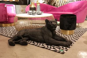 KARE Design Schaal Flower Bloom Zwart Goud Ø20