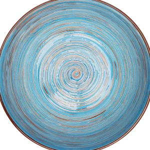 KARE Design Schaal Swirl Blue 22cm
