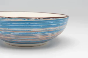 KARE Design Schaal Swirl Blue 18cm