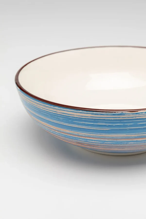 KARE Design Schaal Swirl Blue 18cm