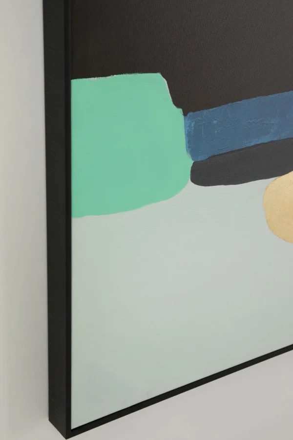 KARE Design Schilderij Abstract Shapes Green 73x143cm