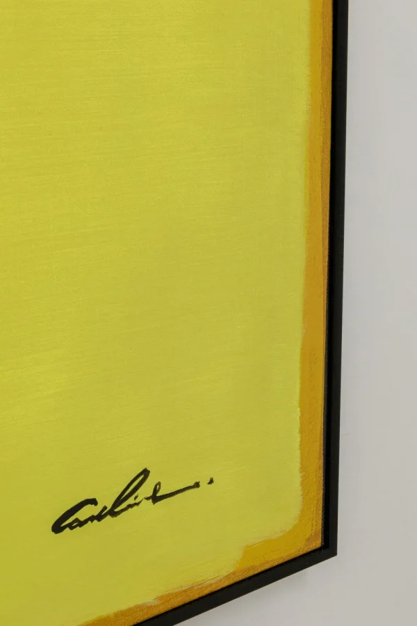 KARE Design Schilderij Abstract Shapes Yellow 113x113cm