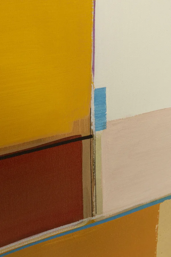 KARE Design Schilderij Abstract Shapes Yellow 113x113cm