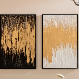 KARE Design Schilderij Abstract Wit 80x120cm