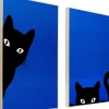 KARE Design Schilderij Ciao Gatto Set Van 2