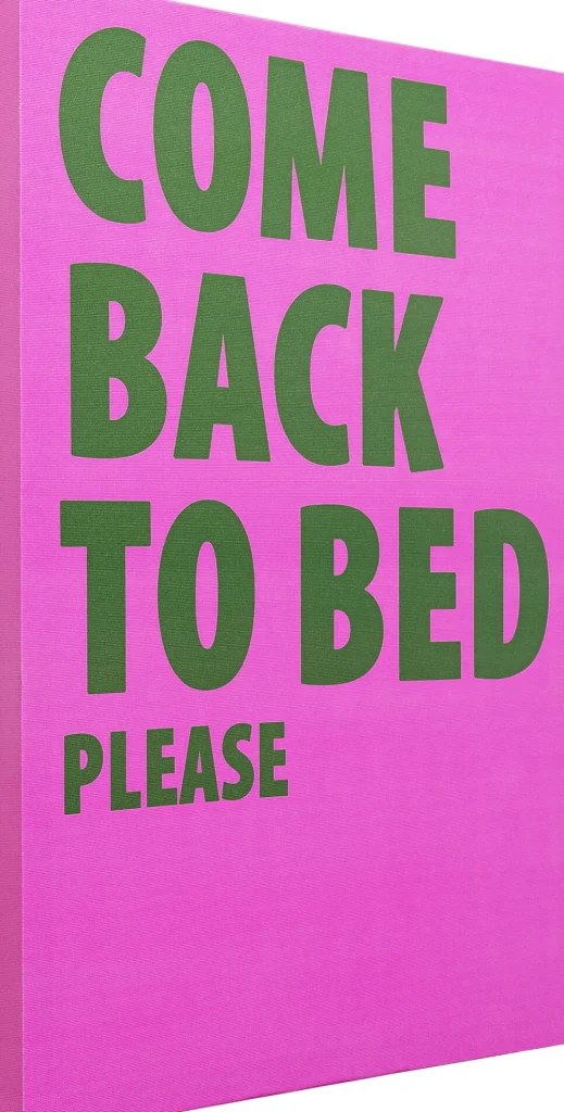 KARE Design Schilderij Come Back To Bed 40x50cm