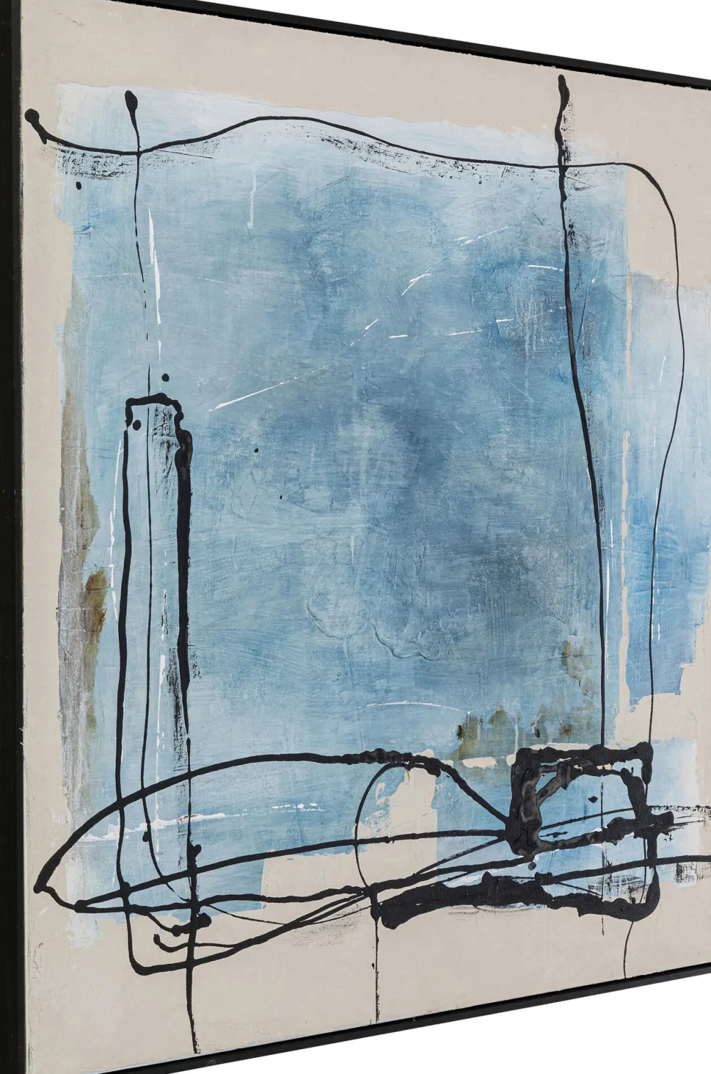 schilderij_dust_blue_xcm_1.webp KARE Design Schilderij Dust Blue 100x100cm