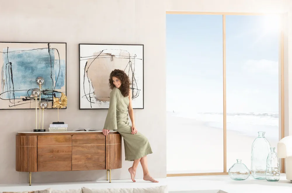 schilderij_dust_blue_xcm_3.webp KARE Design Schilderij Dust Blue 100x100cm