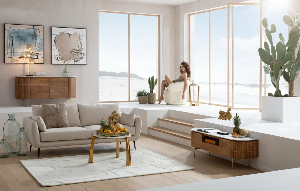 schilderij_dust_blue_xcm_4.webp KARE Design Schilderij Dust Blue 100x100cm