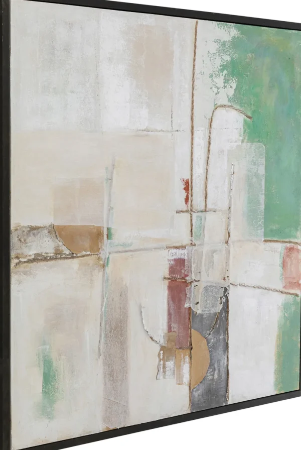 KARE Design Schilderij Dust Green 120x120cm