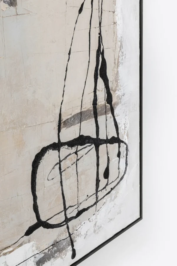 KARE Design Schilderij Dust Grey 100x100cm