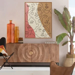 KARE Design Schilderij Faccia Arte Tri Colore 90x120cm