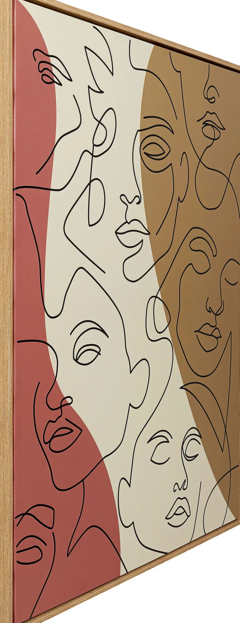 KARE Design Schilderij Faccia Arte Tri Colore 90x120cm