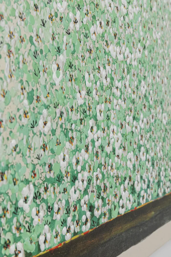 KARE Design Schilderij Flower Boat Beige Green 80x100cm