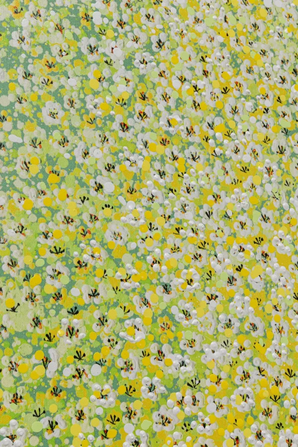 KARE Design Schilderij Flower Boat Green Yellow 80x100cm