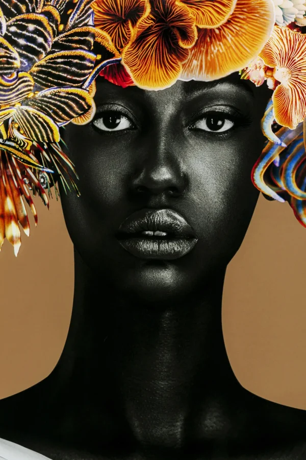 KARE Design Schilderij Flower Hair 120x120cm