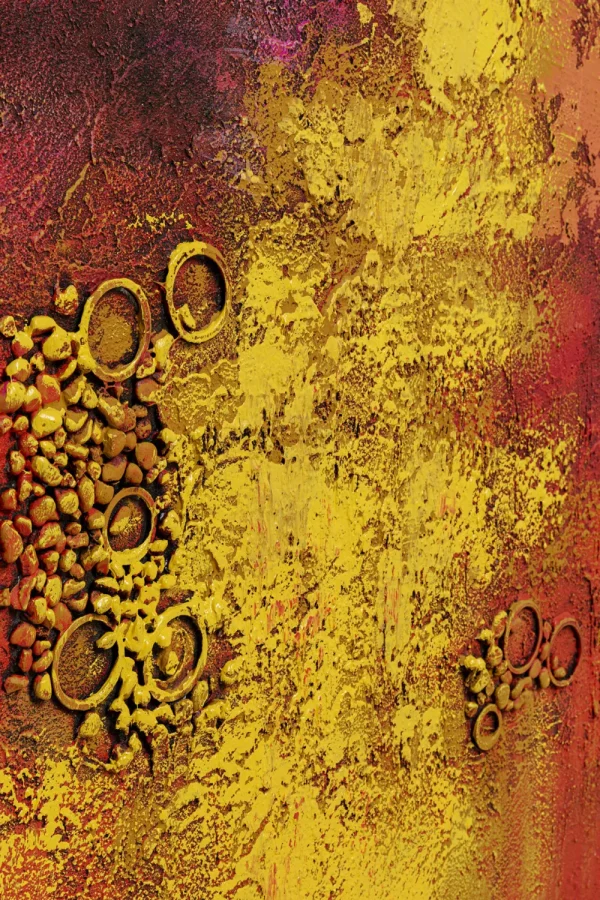 KARE Design Schilderij Jardin Red 125x215cm