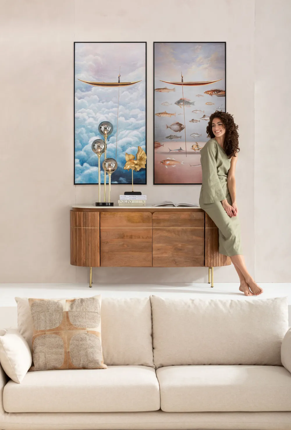 schilderij_met_lijst_cloud_boat_xcm_5.webp KARE Design Schilderij Met Lijst Cloud Boat 60x120cm