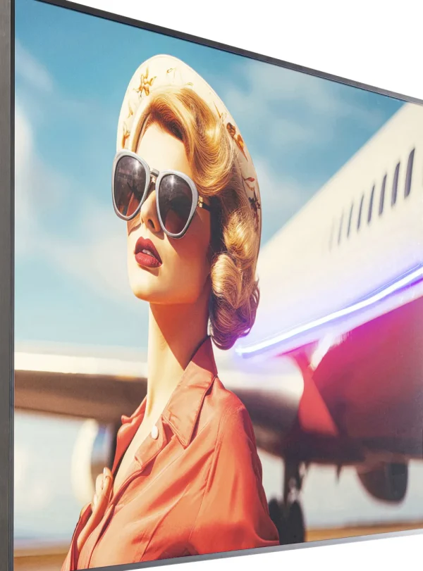 KARE Design Schilderij Met Lijst LED Jetset Pose Lady 120x80cm