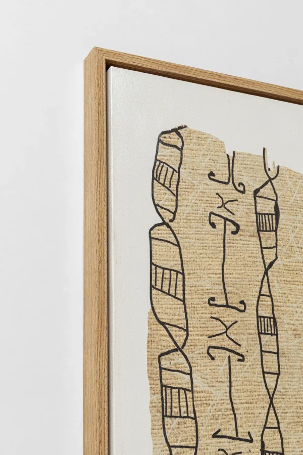 KARE Design Schilderij Met Lijst Native Lines 50x150cm