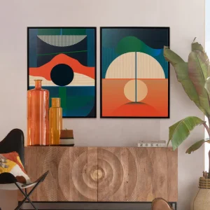 KARE Design Schilderij Met Lijst Sunset 75x100cm